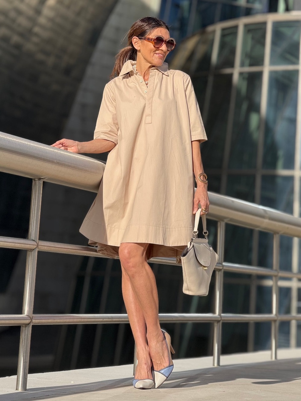 Marielle Almelo Stokkelaar Laetitia Trapeze Dress One Size Quiet Luxury Chic